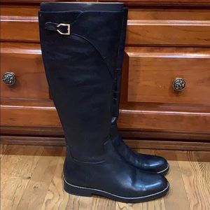 Cole Haan Harrington Black Leather Boots